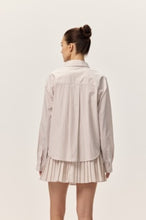 Load image into Gallery viewer, ELODIE-DANIKA TAUPE STRIPE SHIRT
