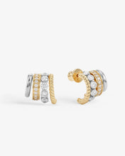 Load image into Gallery viewer, MELINDA MARIA- ASHLEY VENICE EARRINGS GOLD SILVER MIX
