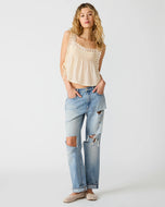 STEVE MADDEN-EASTEN TOP CREAM