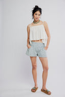 FREE PEOPLE-LUNA RAILROAD SHORT