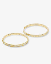 Load image into Gallery viewer, MELINDA MARIA- ASHLEY REVERSIBLE HOOPS 2”
