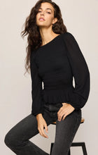 Load image into Gallery viewer, Z SUPPLY-CAREY SMOCKED PEPLUM TOP
