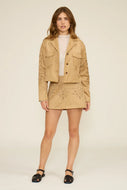 LUCY PARIS-PRESLEY FAUX SUEDE JACKET