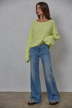 Load image into Gallery viewer, By Together Cotton Sweater – Citrus Lime
