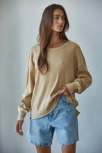 Load image into Gallery viewer, BY TOGETHER-HOMEBODY WAFFLE KNIT PULLOVER
