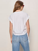 Load image into Gallery viewer, SANCTUARY-ALL DAY RUCHED TEE IN WHITE
