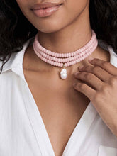 Load image into Gallery viewer, ETTIKA-MARINA LAYERS ROSE QUARTZ NECKLACE
