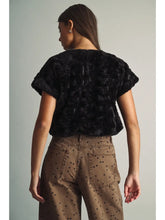 Load image into Gallery viewer, MIOU MUSE-FAUX FUR SHORT SLEEVE TOP

