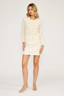LUCY PARIS-CELESTE HEART BUTTON CARDIGAN