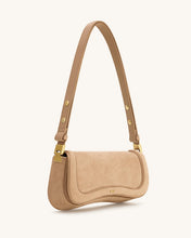 Load image into Gallery viewer, JW PEI- JOY CROC-EMBOSSED FAUX SUEDE SHOULDER BAG
