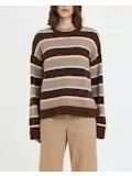 DAZE-CARLYLE EVERYDAY SWEATER IN DUNE STRIPE