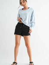 Load image into Gallery viewer, MONO B-CRESCENT PIMA OPEN BACK LONG SLEEVE TEE
