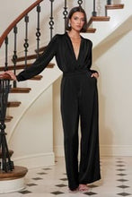 Load image into Gallery viewer, BISHOP + YOUNG-FLUID SATIN PANT IN BLACK
