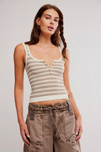 Load image into Gallery viewer, FREE PEOPLE-STRIPED SIMPLY SOFT CAMI
