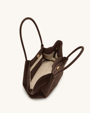 Load image into Gallery viewer, JW PEI- HANA WIDE FAUX SUEDE TOTE BAG

