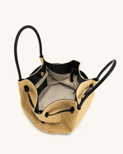 Load image into Gallery viewer, JW PEI-HANA MEDIUM FAUX STRAW TOTE BAG IN BROWN
