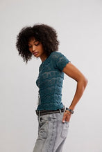 Load image into Gallery viewer, FREE PEOPLE-ANGELINA LACE TEE
