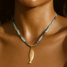 Load image into Gallery viewer, ELLIE VAIL-AKIRA BEADED FISH PENDANT NECKLACE
