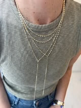 Load image into Gallery viewer, JTG-SHIMMERY LARIAT NECKLACE
