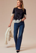 Load image into Gallery viewer, SANCTUARY-ONE OF A KIND SATIN LACE TOP
