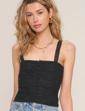 Load image into Gallery viewer, HEARTLOOM-SOMA TOP IN BLACK
