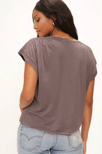 Load image into Gallery viewer, PROJECT SOCIAL T-ARIZONA SHOULDER SEAMED TEE
