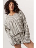 PROJECT SOCIAL T-HOMETOWN TEXTURE STRIPE HOODIE