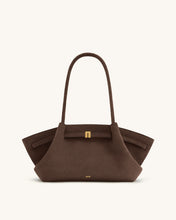 Load image into Gallery viewer, JW PEI- HANA WIDE FAUX SUEDE TOTE BAG
