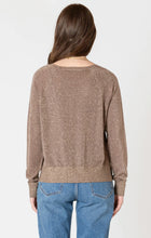 Load image into Gallery viewer, DEX-RAGLAN LUREX SWEATER IN TAUPE SHIMMER
