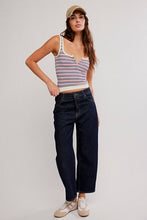 Load image into Gallery viewer, FREE PEOPLE-STRIPED SIMPLY SOFT CAMI
