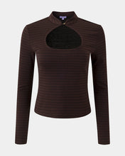 Load image into Gallery viewer, FLORENCE BY MILLS- HOUNDSTOOTH KEYHOLE TOP
