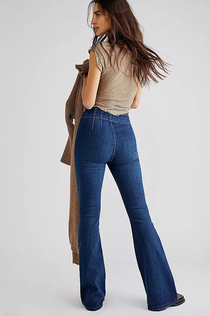 FREE PEOPLE- JAYDE FLARE-NIGHT SKY