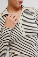 Load image into Gallery viewer, FREE PEOPLE-LAKE HENLEY STRIPE TOP
