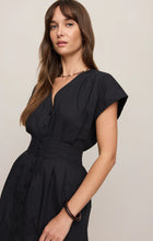 Load image into Gallery viewer, Z SUPPLY- SANNA POPLIN MINI DRESS IN BLACK
