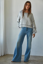 Load image into Gallery viewer, BY TOGETHER-MARINA CONTRAST SEAM PULLOVER
