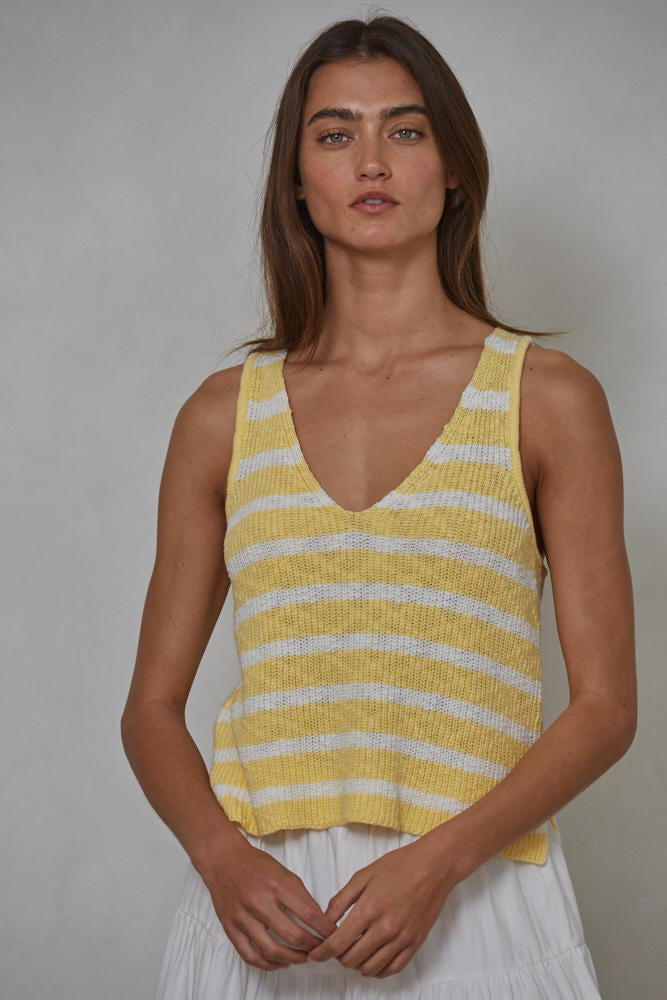 By Together Manchester Striped Sleeveless Top
