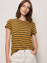 Load image into Gallery viewer, SANCTUARY-THE PERFECT TEE CUMIN/BLACK STRIPE
