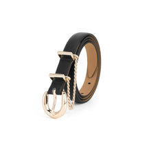 Load image into Gallery viewer, ETTIKA-CASCADE CHAIN BELT IN WITH GOLD HARDWARE
