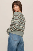 Load image into Gallery viewer, Z SUPPLY-MEDINA STRIPE CARDIGAN IN AQUA CLOUD
