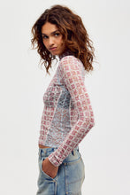Load image into Gallery viewer, FREE PEOPLE-LYRIC SHEER LONG SLEEVE TOP
