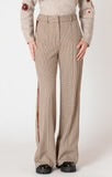 Load image into Gallery viewer, DEX BLACK TAPE-HOUNDSTOOTH KNIT WIDE LEG PANT
