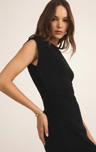 Load image into Gallery viewer, Z SUPPLY- CAMINO TEXTURED MINI DRESS BLACK
