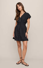 Load image into Gallery viewer, Z SUPPLY- SANNA POPLIN MINI DRESS IN BLACK
