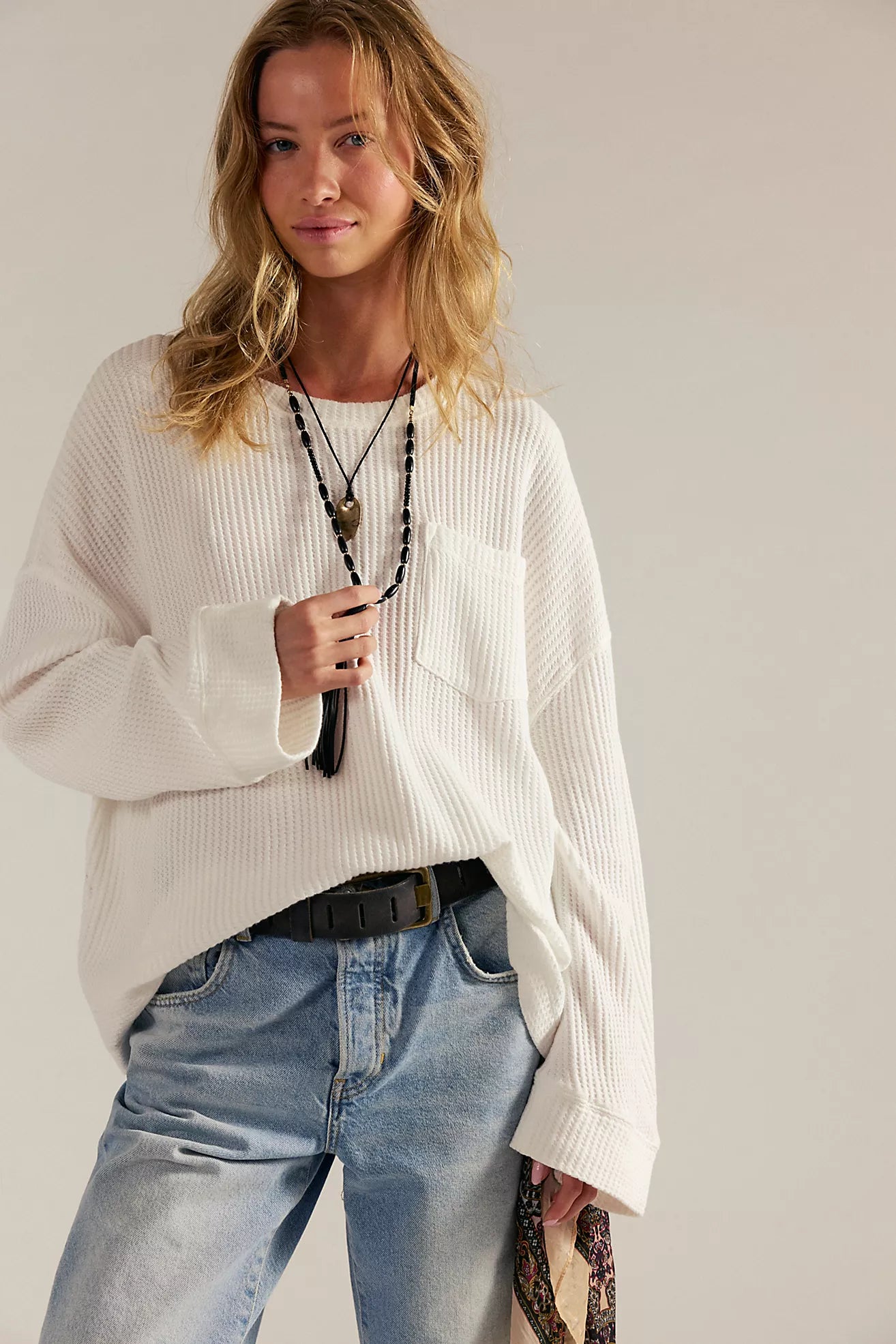 FREE PEOPLE-DAWSON POCKET THERMAL TOP