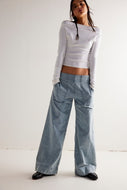 FREE PEOPLE- BREEZY DENIM PULL ON