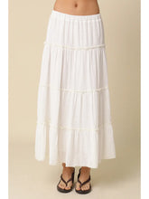 Load image into Gallery viewer, OLIVACEOUS-BROOKE TIERED MAXI SKIRT
