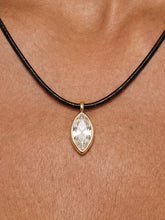 Load image into Gallery viewer, ETTIKA-MARQUISE CRYSTAL PENDANT CORD NECKLACE
