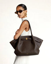 Load image into Gallery viewer, JW PEI-HANA LARGE TOTE DARK BROWN
