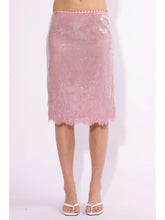 Load image into Gallery viewer, BERRY MELLOW-SEQUIN MIDI SKIRT
