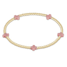 Load image into Gallery viewer, ENEWTON-SIGNATURE CROSS SMALL GOLD PATTERN 2MM BEAD BRACELET
